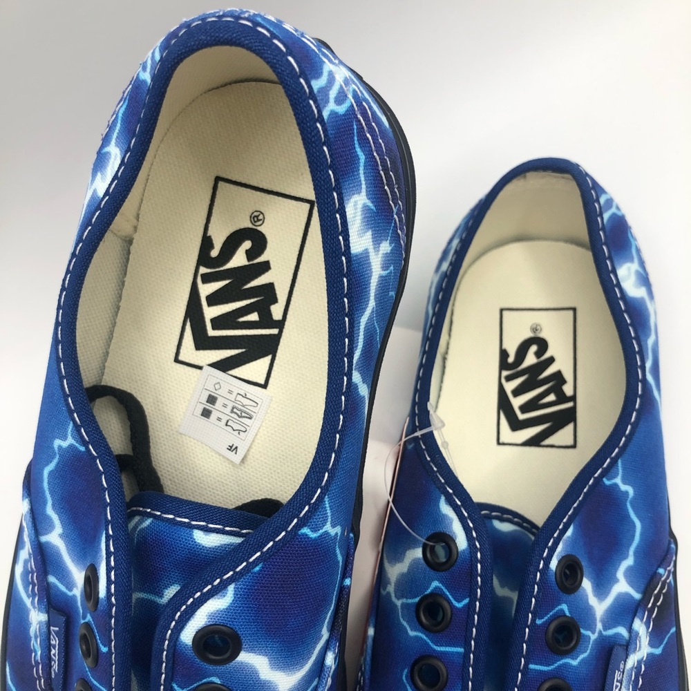 Vans Authentic Lightning Blue/Black Athletic Skate Shoe Casual Sneaker Women 7.5 - Picture 11 of 13